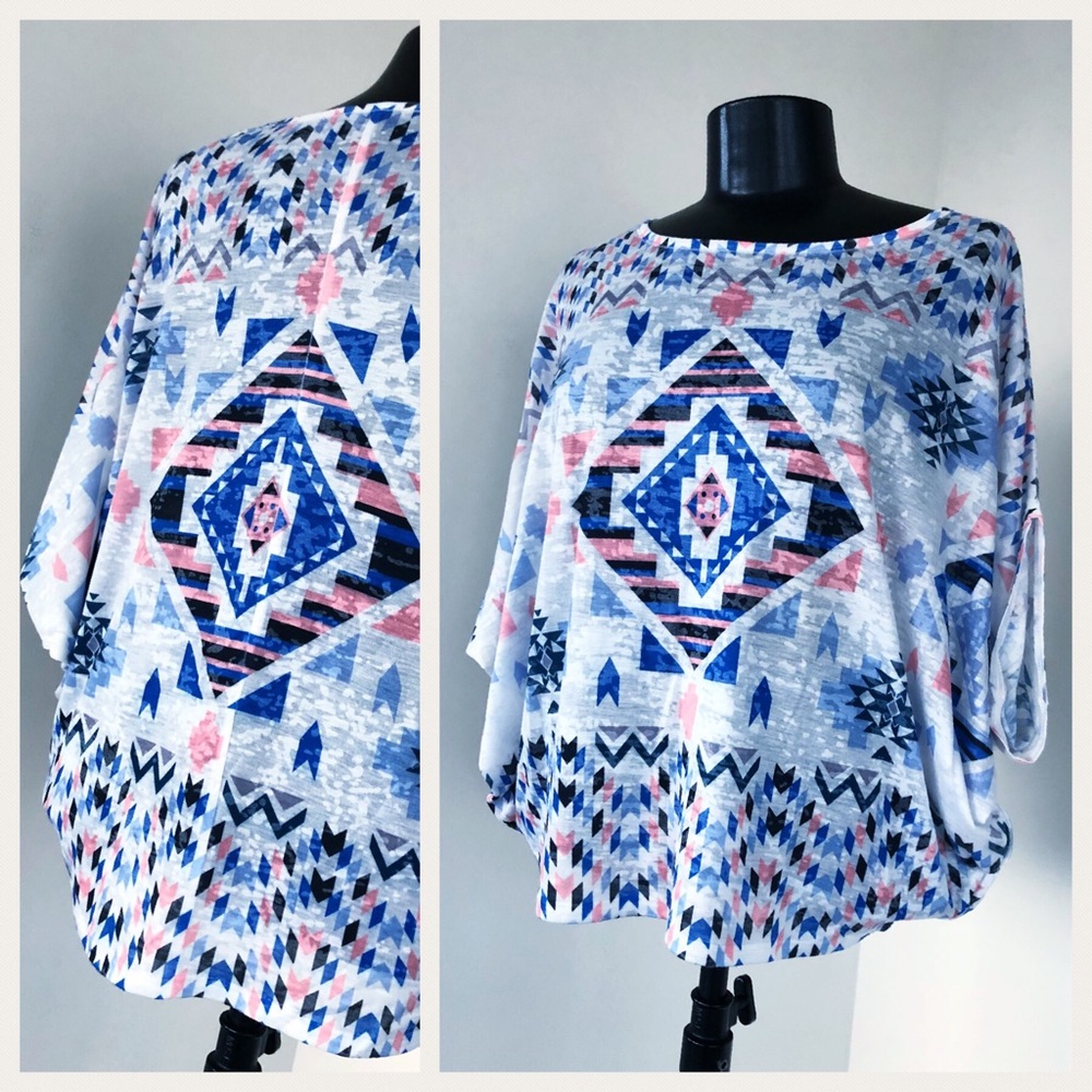 Forever21 Tribal Print Top